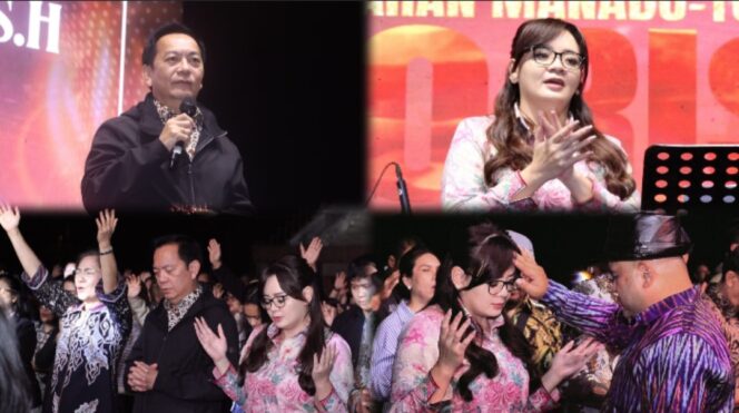 
					Sukacita Bersama di KKR Pemkot Tomohon, Yakini dan Percaya Masyarakat Kota Bunga Kian Diberkati