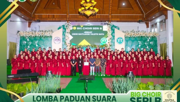 Tim Paduan Suara WKI Baitlahim Talete Satu Sabet Predikat Gold Champion di HAPSA WKI 2026