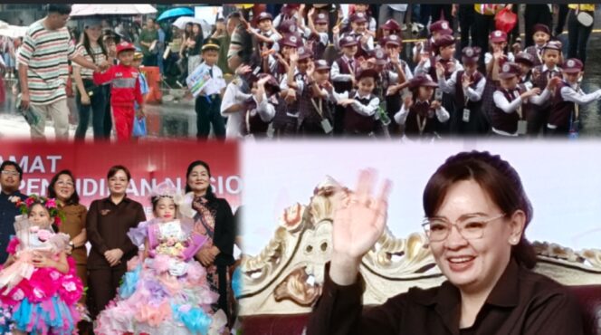 
					Pawai Bocah Warnai Hardiknas 2026, Wawali Sendy Rumajar Bangga pada Anak-Anak Kota Tomohon
