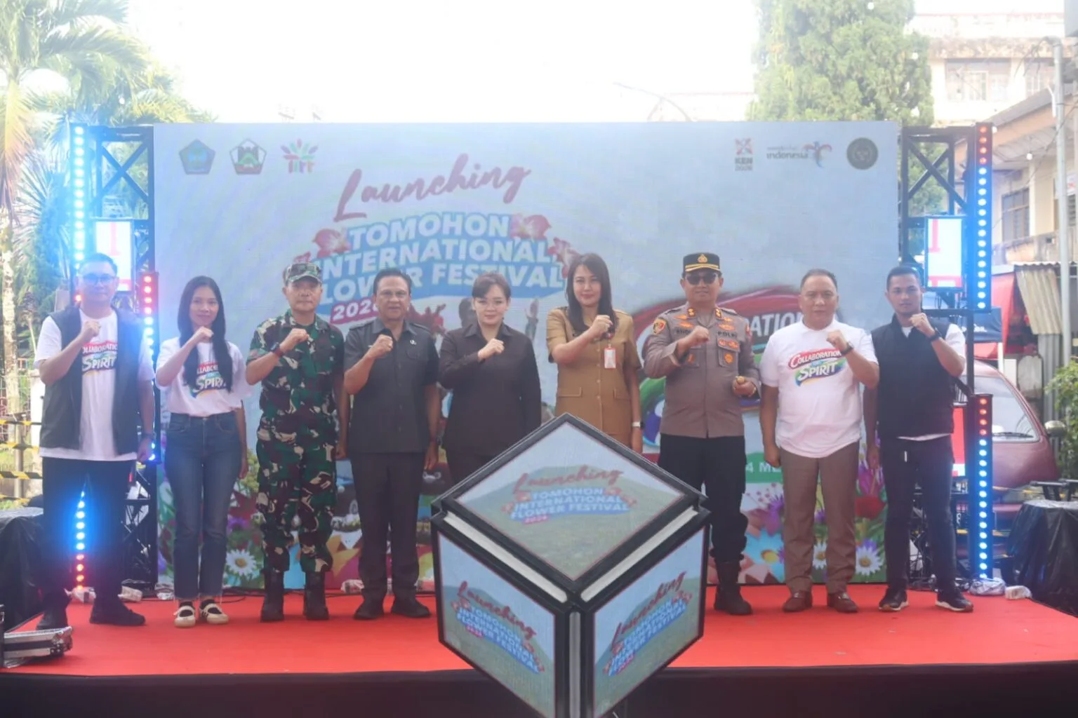 Jajaran Pemkot Tomohon dan unsur Forkopimda saat melaunching gelaran TIFF 2026. Dok istimewa