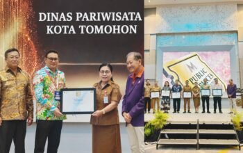 Berkat Inovasi Layanan dan Pengembangan Pariwisata, Dispar  Tomohon  Sukses Cetak Hat-trick Public Service of The Year 2026