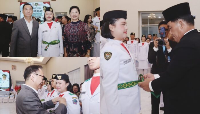 Eirene Senduk Wakili Tomohon di Pengukuhan Paskibraka Sulut 2026